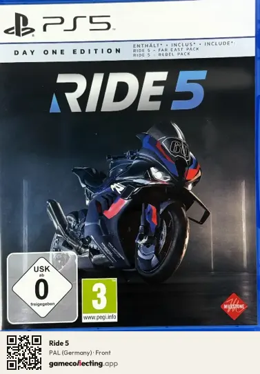 Ride 5 PlayStation 5, Germany box front