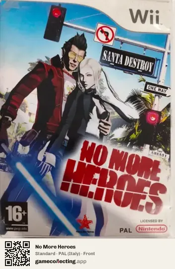 No More Heroes Nintendo Wii, Italy box front