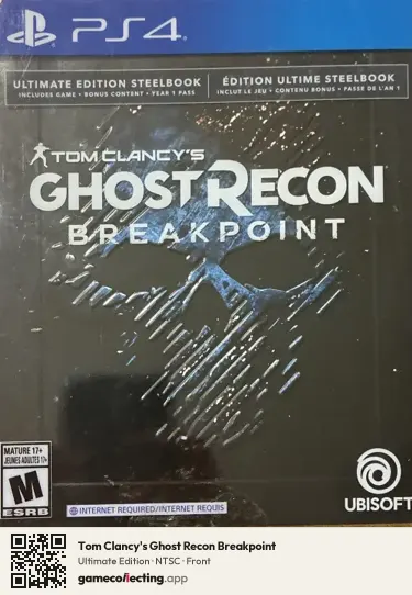 Tom Clancy's Ghost Recon Breakpoint PlayStation 4, NTSC box front