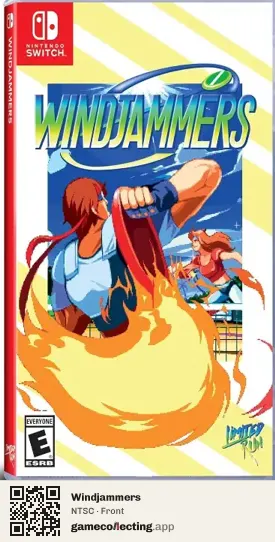 Windjammers Nintendo Switch, NTSC box front
