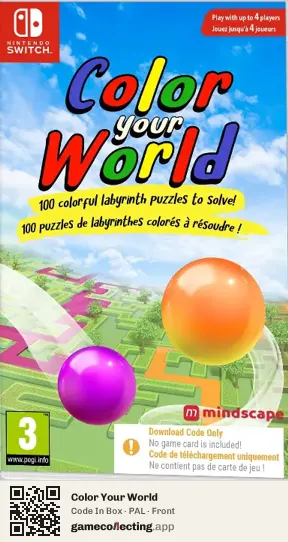 Color Your World Nintendo Switch, PAL box front