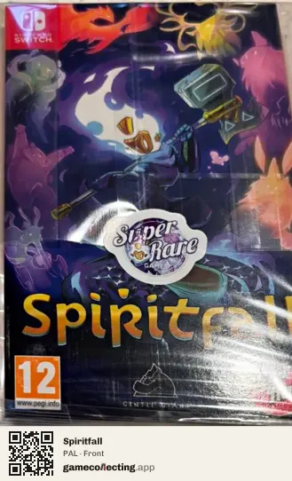 Spiritfall Nintendo Switch, PAL box front