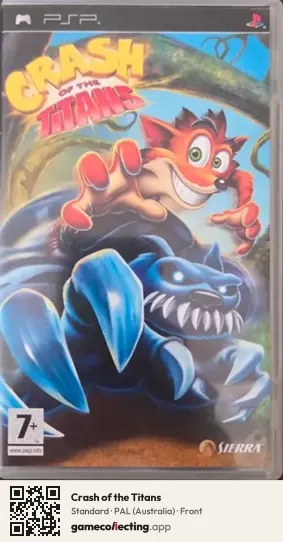 Crash of the Titans PlayStation Portable, Australia box front