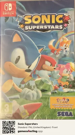 Sonic Superstars Nintendo Switch, United Kingdom box front