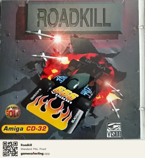 Roadkill Amiga CD32, PAL box front