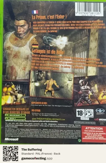 The Suffering Xbox, France box back