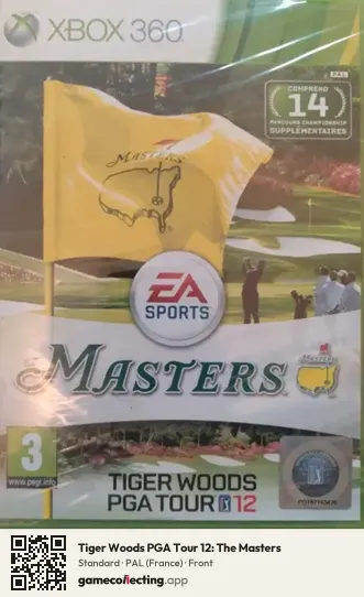 Tiger Woods PGA Tour 12: The Masters Xbox 360, France box front