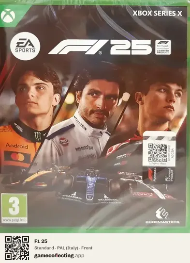 F1 25 Xbox Series X, Italy box front