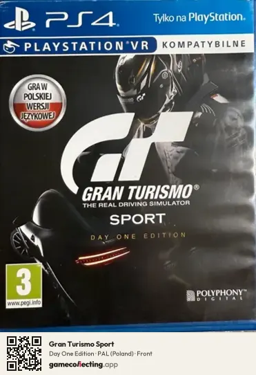 Gran Turismo Sport PlayStation 4, Poland box front