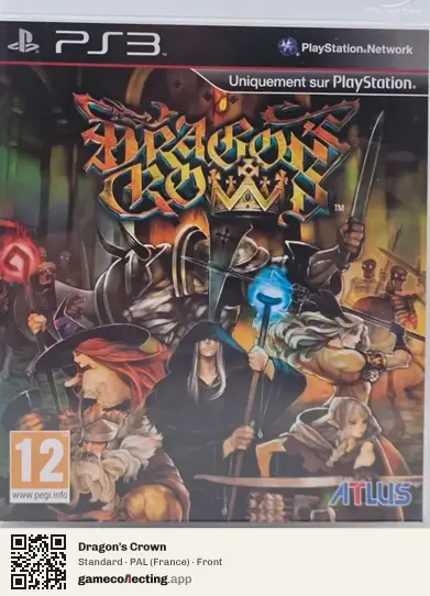 Dragon's Crown PlayStation 3, France box front