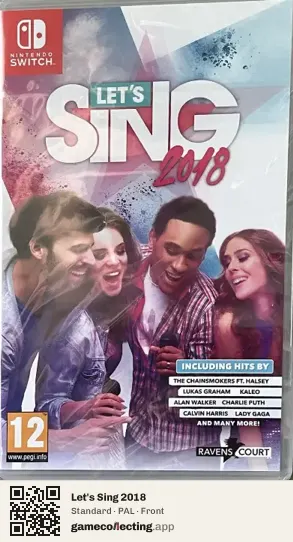 Let's Sing 2018 Nintendo Switch, PAL box front