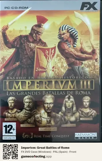 Imperivm: Great Battles of Rome Computer, Spain box front