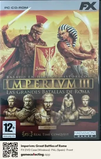 Imperivm: Great Battles of Rome Computer, Spain box front