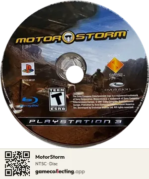 MotorStorm PlayStation 3, NTSC disc
