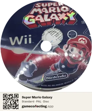 Super Mario Galaxy Nintendo Wii, PAL disc