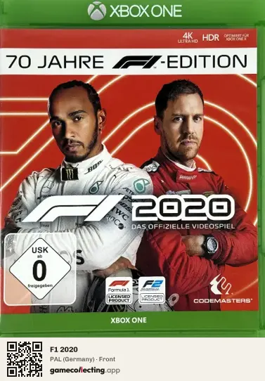 F1 2020 Xbox One, Germany box front