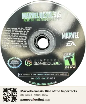 Marvel Nemesis: Rise of the Imperfects Nintendo GameCube, NTSC disc