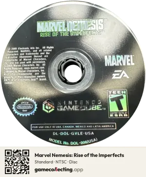 Marvel Nemesis: Rise of the Imperfects Nintendo GameCube, NTSC disc