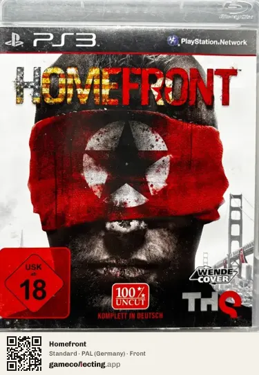 Homefront PlayStation 3, Germany box front