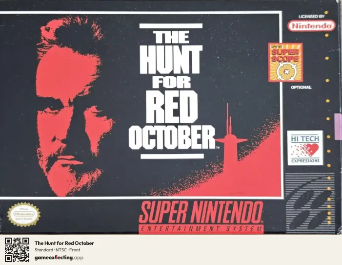 The Hunt for Red October Super Nintendo Entertainment System, NTSC box front