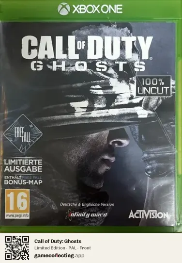 Call of Duty: Ghosts Xbox One, PAL box front