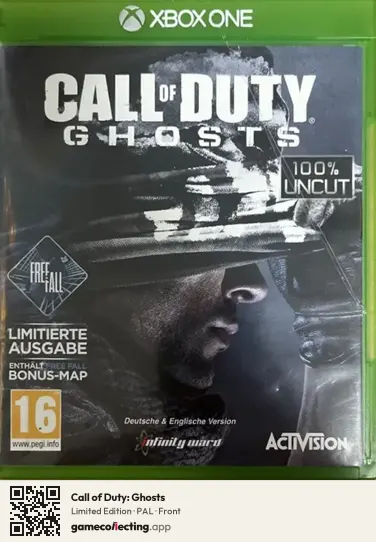 Call of Duty: Ghosts Xbox One, PAL box front