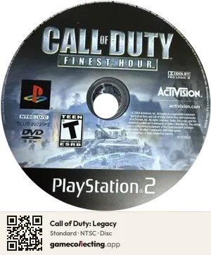 Call of Duty: Legacy PlayStation 2, NTSC disc