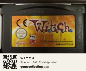 W.I.T.C.H. Game Boy Advance, PAL cartridge label