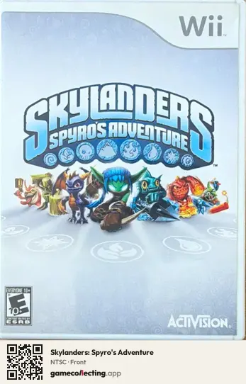 Skylanders: Spyro's Adventure Nintendo Wii, NTSC box front