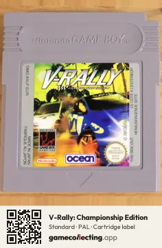 V-Rally: Championship Edition Game Boy, PAL cartridge label