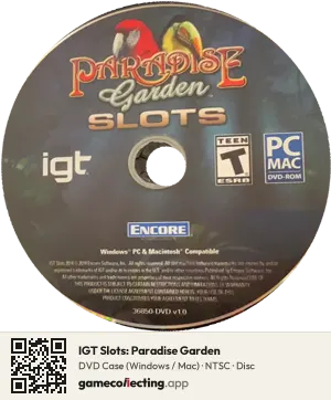 IGT Slots: Paradise Garden Computer, NTSC disc