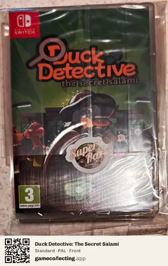Duck Detective: The Secret Salami Nintendo Switch, PAL box front