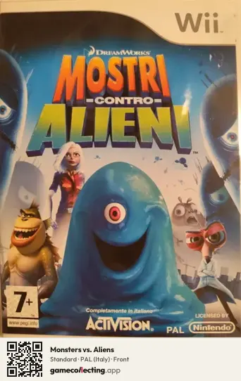 Monsters vs. Aliens Nintendo Wii, Italy box front