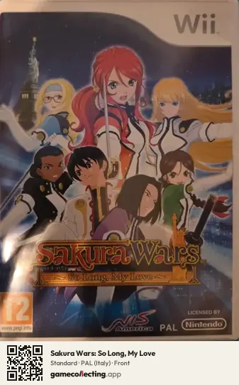 Sakura Wars: So Long, My Love Nintendo Wii, Italy box front