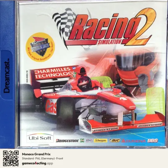 Monaco Grand Prix Sega Dreamcast, Germany box front