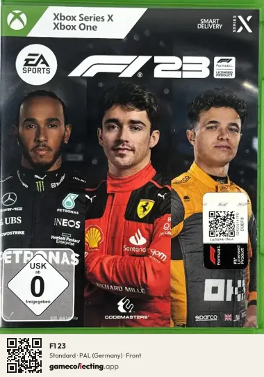 F1 23 Xbox Series X, Germany box front