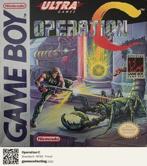Operation C Game Boy, NTSC box front