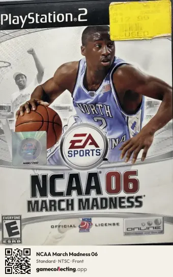 NCAA March Madness 06 PlayStation 2, NTSC box front