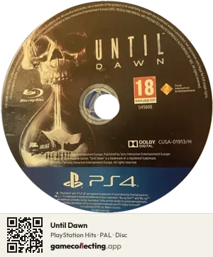 Until Dawn PlayStation 4, PAL disc