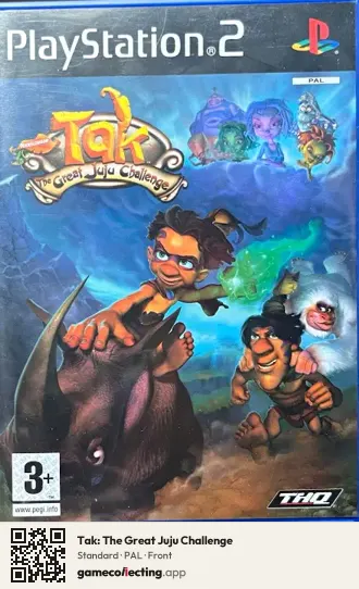 Tak: The Great Juju Challenge PlayStation 2, PAL box front