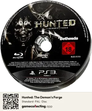 Hunted: The Demon's Forge PlayStation 3, PAL disc