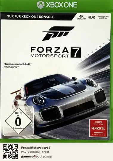 Forza Motorsport 7 Xbox One, Germany box front