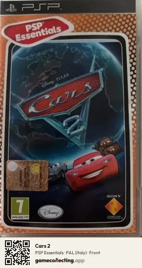 Cars 2 PlayStation Portable, Italy box front