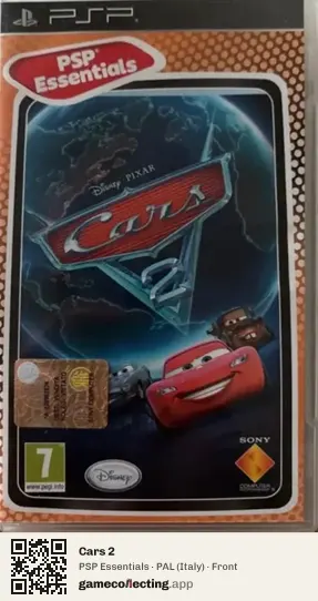Cars 2 PlayStation Portable, Italy box front