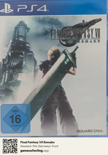 Final Fantasy VII Remake PlayStation 4, Germany box front