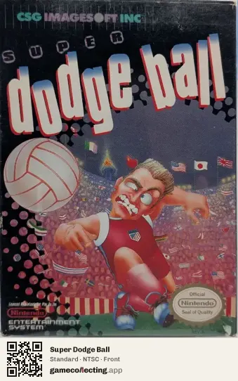Super Dodge Ball Nintendo Entertainment System, NTSC box front