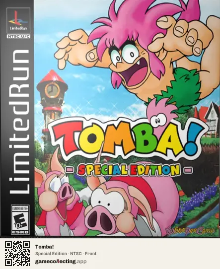 Tomba! Nintendo Switch, NTSC box front