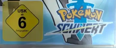 Pokémon Sword, the USK square on its front
