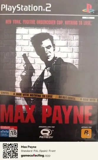 Max Payne PlayStation 2, Spain box front