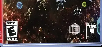 Tetris Effect: Connected, the ESRB box on its front